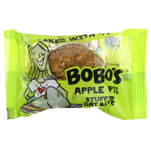 Bobo's Oat Bars, Stuff'd Oat Bites, Apple Pie, 5 Bites, 1.3 oz (37 g) Each 2