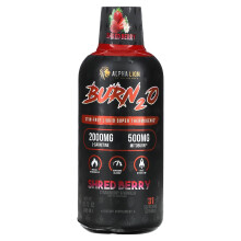 ALPHA LION, Burn2O, Baies Déchiquetées, Fraise et Vanille, 15,72 oz (465 ml)