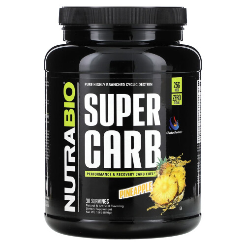 NutraBio, Super Carb, Ananas, 1,9 lb (840 g)