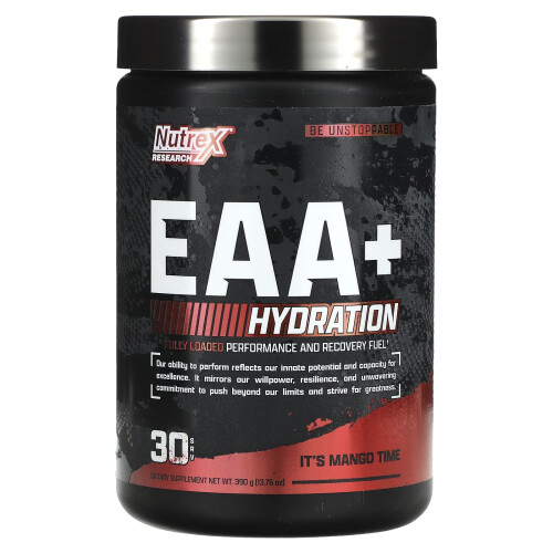 Nutrex Research, EAA+ Hydration, It's Mango Time, 13,76 oz (390 g)