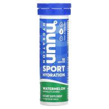 Nuun, Hydration, Sport, Brausetabletten Elektrolyt-Ergänzung, Wassermelone, 10 Tabletten