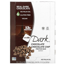 NuGo Nutrition, NuGo Dark, Proteinriegel, Schokolade Schokostückchen, 12 Riegel, je 1,76 Unzen (50 g)