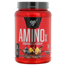 BSN, AminoX, Endurance et Récupération, Punch aux Fruits, 2,24 lb (1,02 kg)