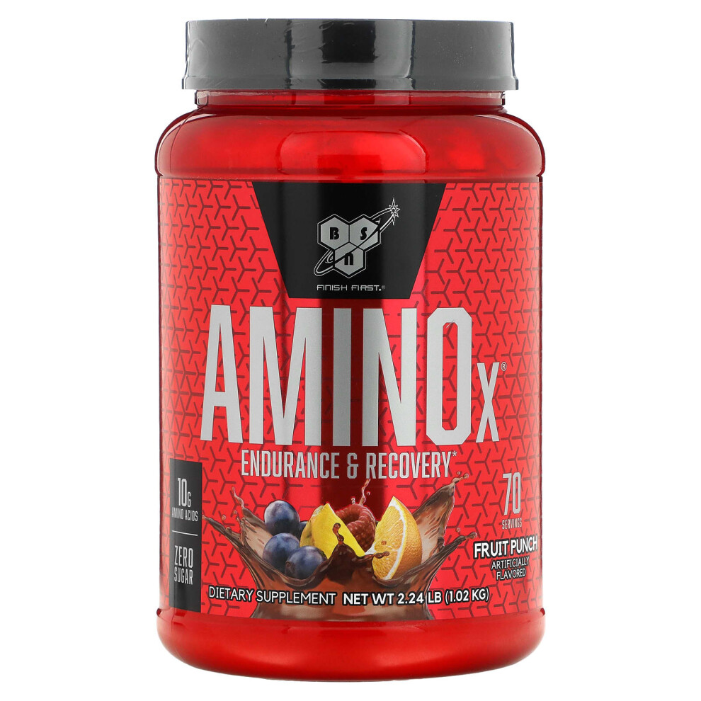 Bsn , Aminox, Endurance & Recovery, Fruit Punch, 2.24 Lb (1.02 Kg)