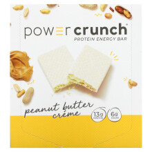 BNRG, Power Crunch Protein-Energieriegel, Erdnussbuttercreme, 12 Riegel, je 1,4 oz (40 g)