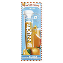 Zipfizz, Energiegetränkepulver, Orange Sahne, 20 Tuben, 0,39 oz (11 g) pro Tube