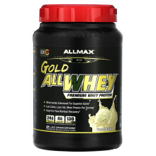 ALLMAX, Gold AllWhey, Protéine de Lactosérum Premium, Vanille Française, 2 lbs (907 g)