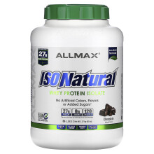 ALLMAX, IsoNatural, Whey Protein Isolat, Schokolade, 5 lbs (2,27 kg)