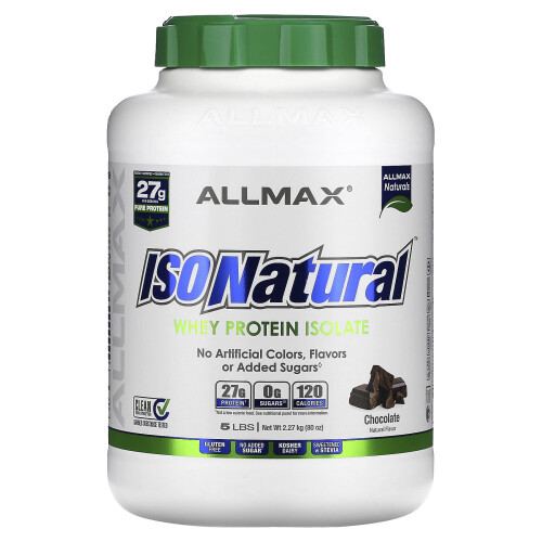 ALLMAX, IsoNatural, Whey Protein Isolat, Schokolade, 5 lbs (2,27 kg)