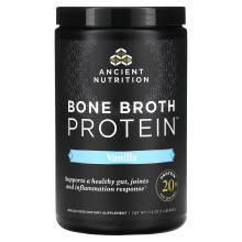 Ancient Nutrition, Knochenbrühe-Protein, Vanille, 1,1 lb (492 g)