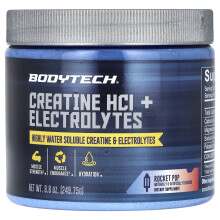 BodyTech, Kreatin HCl + Elektrolyte, Raketen-Eis, 8,8 Unzen (249,75 g)