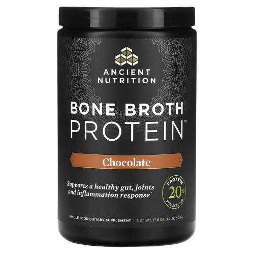 Ancient Nutrition, Knochenbrühe-Protein, Schokolade, 1,1 lb (504 g)