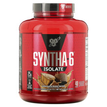 BSN, Syntha-6 Isolat, Mélange de Boisson Protéinée, Beurre de Cacahuète Chocolat, 4,02 lb (1,82 kg)