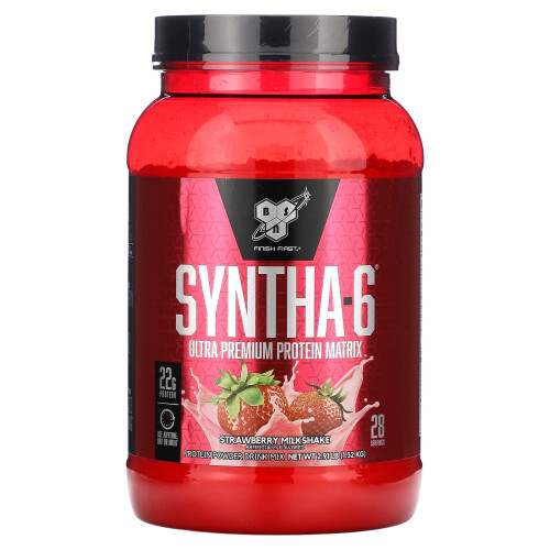BSN BSN, Syntha-6, Ultra-Premium-Proteinmatrix, Erdbeermilchshake, 2,91 lb (1,32 kg)