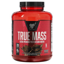 BSN, True-Mass, Matrice Ultra Premium Protéine/Glucides, Milk-shake Chocolat, 5,82 lb (2,64 kg)