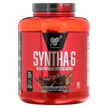 BSN, Syntha-6, Matrice Protéique Ultra Premium, Pâte à Gâteau Chocolat, 5 lb (2,27 kg)