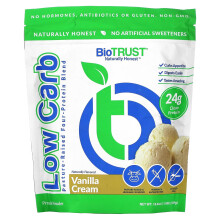 BioTRUST, Low Carb, Weidegehaltenes Vier-Protein-Gemisch, Vanillecreme, 1,16 lb (529 g)