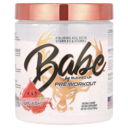 Bucked Up, Babe, Pré-Entraînement, Éclaboussure Pastèque, 12,8 oz (363 g)