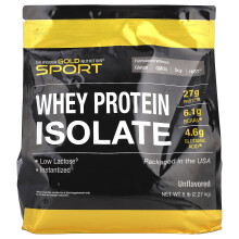 California Gold Nutrition, Sport, Whey Protein Isolat, Ungeschmackt, 5 lb (2,27 kg)
