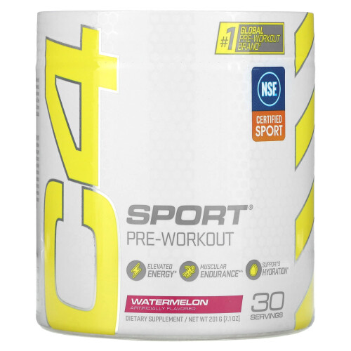 Cellucor, C4 Sport, Pré-Entraînement, Pastèque, 7,1 oz (201 g)