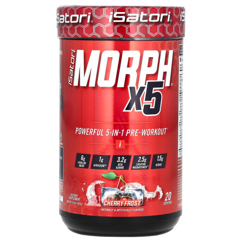 Isatori, Morph x5 Pre-Workout, Cherry Frost, 15 Unzen (426 g)