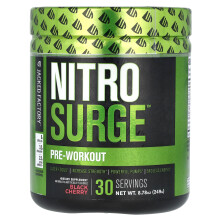 Jacked Factory, Nitro Surge, Pré-Entraînement, Cerise Noire, 8,78 oz (249 g)