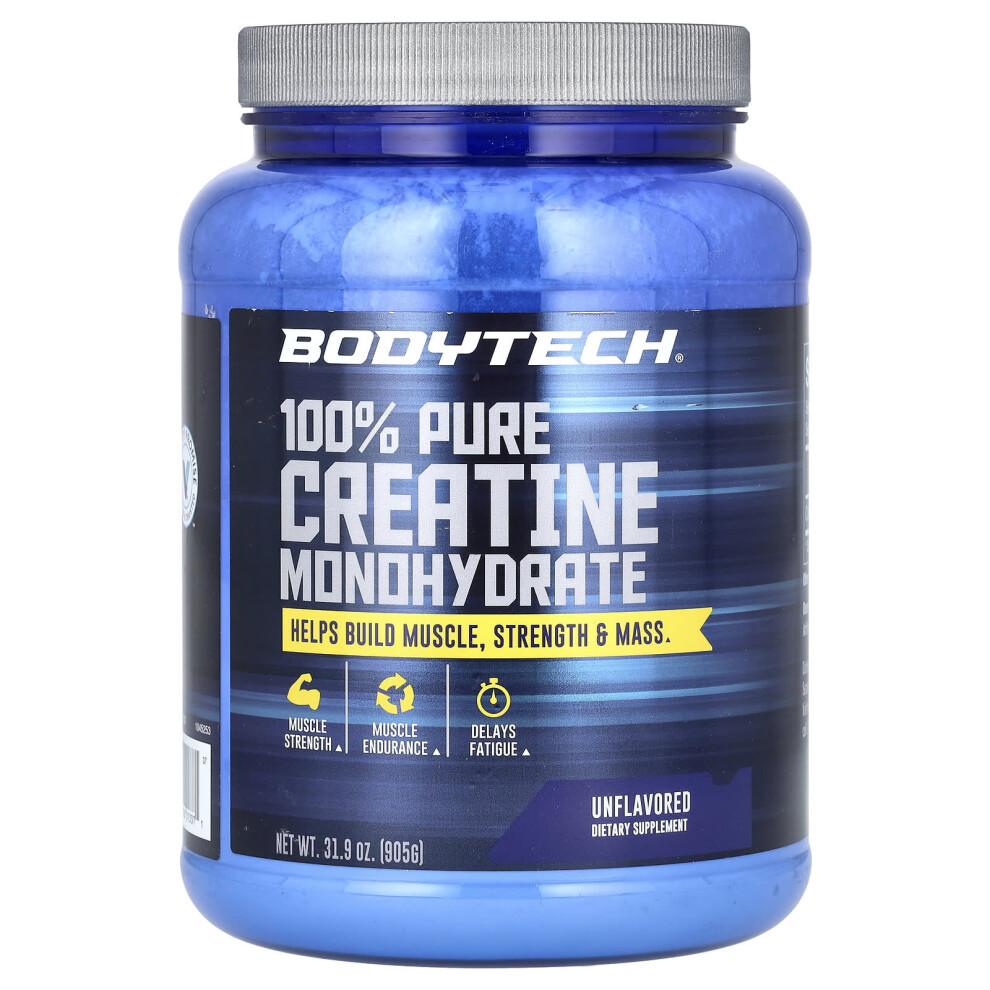 Bodytech , 100% Pure Creatine Monohydrate, Unflavored, 31.9 Oz (905 G)