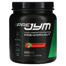 JYM Supplement Science, Pre JYM, Pré-Entraînement Haute Performance, Fraise Kiwi, 1,7 lbs (780 g)