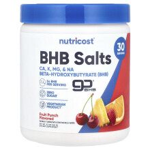 Nutricost, Sels de BHB goBHB, Punch aux Fruits, 9,3 oz (261 g)