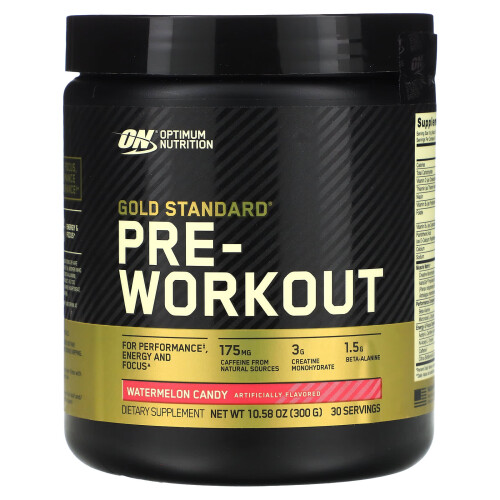 Optimum Nutrition Optimum Nutrition Gold Standard Pre-Workout, Vitamina D per supporto immunitario, con Creatina e Caffeina