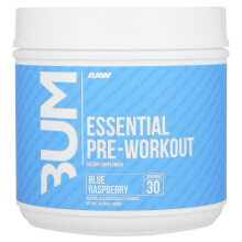 Raw Nutrition, Bum, Pré-Entraînement Essentiel, Framboise Bleue, 14,39 oz (408 g)