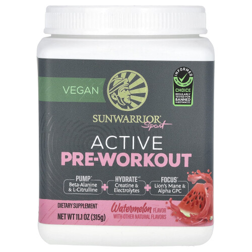 Sunwarrior, Sport, Active Pre-Workout, Wassermelone, 11,1 oz (315 g)