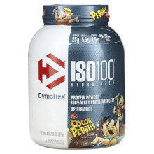 Dymatize, ISO100 Hydrolysiert, 100% Molkenprotein-Isolat, Kakaocerealien, 3 Pfund (1,37 kg)