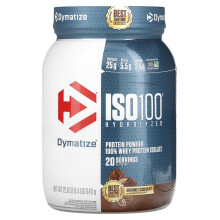 Dymatize, ISO100 Hydrolysiert, 100% Molkenprotein-Isolat, Gourmet-Schokolade, 1,4 Pfund (640 g)