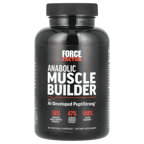 Force Factor, Anabolic Muscle Builder With AI-Developed PeptiStrong, 150 Vegetable Capsules 2