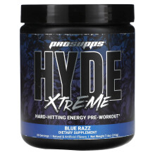 ProSupps, Hyde Xtreme, Kraftvolles Energie Pre-Workout, Blue Razz, 7,4 oz (210 g)
