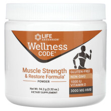 Life Extension, Wellness Code, Muskelkraft & Regenerationsformel Pulver, 3,32 Unzen (94,2 g)