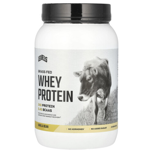 Levels, Grasgefüttertes Whey Protein Pulver, Vanille, 2 Pfund (907 g)