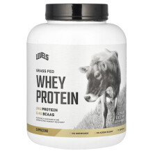 Levels, Weideprotein Molkenpulver, Cappuccino, 5 lbs (2,27 kg)