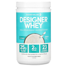 Designer Wellness, Designer Whey, Mahlzeitenersatz-Proteinpulver, Vanilleschote, 1,72 Pfund (783 g)