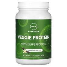 MRM Nutrition, Veggie-Protein mit Superfoods, Vanille, 2,5 lb (1.140 g)