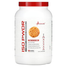 Metabolic Nutrition, ISOpwdr, Isolat de Protéine de Lactosérum, Biscuit au Beurre de Cacahuète, 3,04 lb (1 380 g)