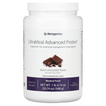 Metagenics, UltraMeal Advanced Protein, Medizinisches Lebensmittel, Holländische Schokolade, 1 lb 4,74 Unzen (588 g)