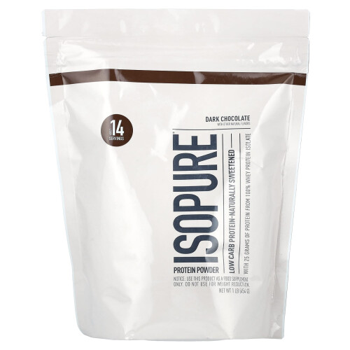 Isopure, Low Carb Protein, Dunkle Schokolade, 1 Pfund (454 g)