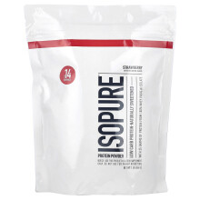 Isopure, Poudre de Protéines Faible en Glucides, Fraise, 1 lb (454 g)