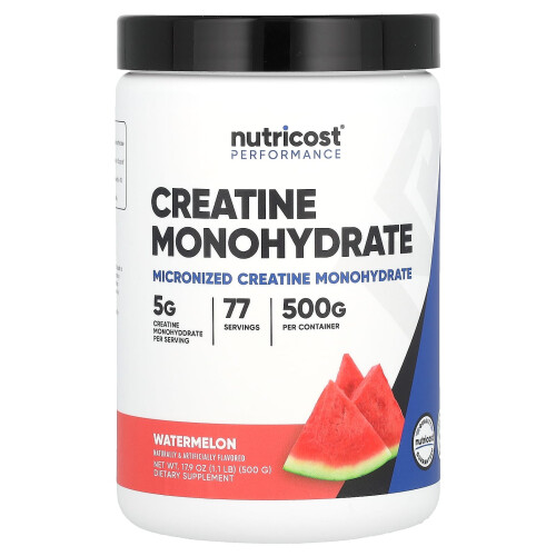 Nutricost, Performance, Monohydrate de Créatine, Pastèque, 1,1 lb (500 g)