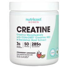 Nutricost, Femmes, Créatine, Citronnade à la Fraise, 10,1 oz (285 g)