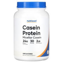 Nutricost, Casein Protein, Natur, 2 Pfund (907 g)