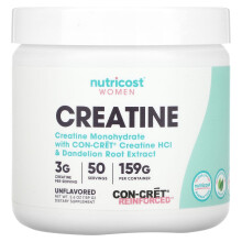 Nutricost, Frauen, Kreatin, Ungeschmackt, 5,6 oz (159 g)