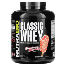 NutraBio, Protéine de Lactosérum Classique, Shortcake à la Fraise, 5 lb (2,268 g)